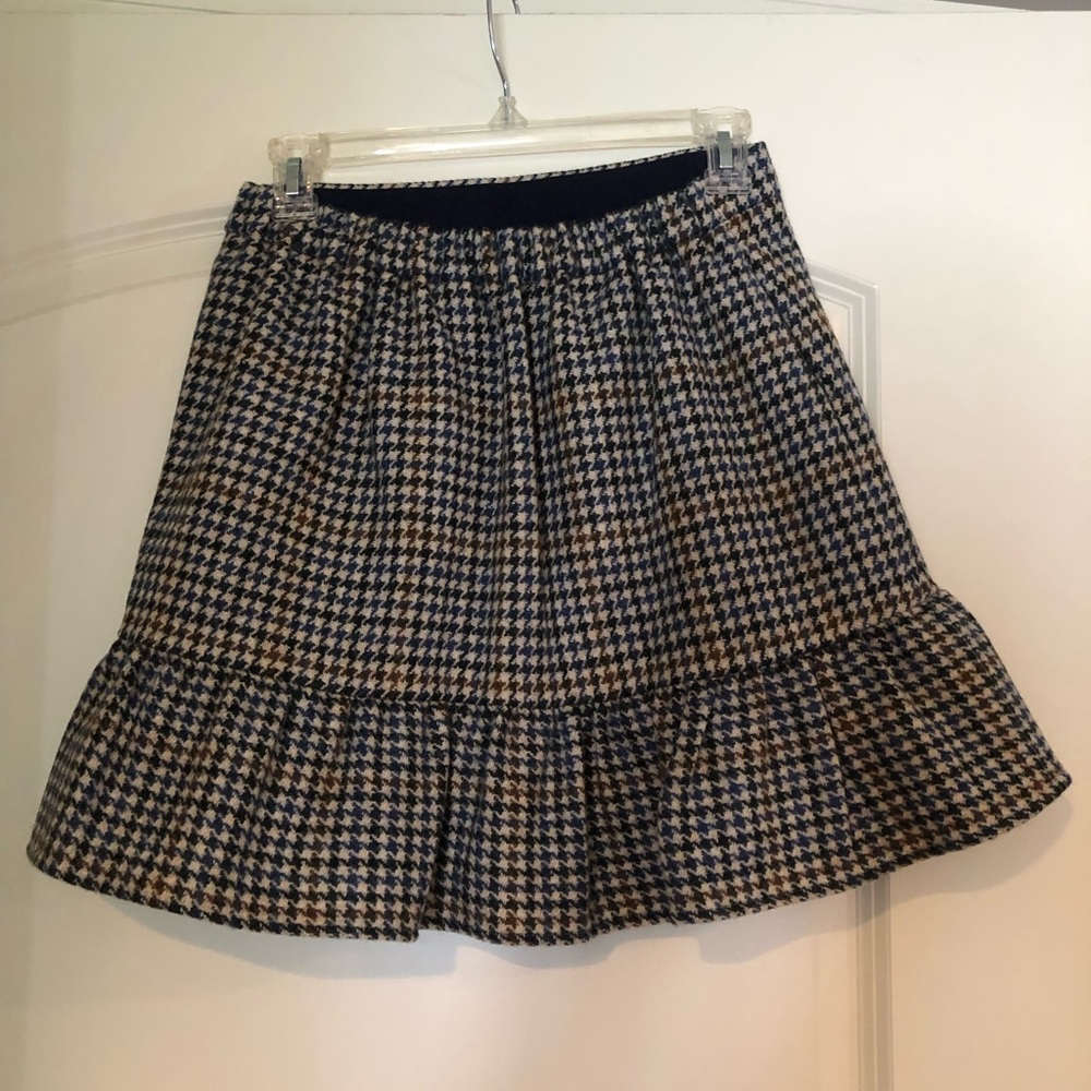 J.Crew Houndstooth Ruffle Skirt - Picture 4 of 6